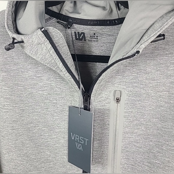 NEW VRST Men’s Pinnacle Full Zip Gray Jacket Sz S Retail $84 NWT - Picture 2 of 5